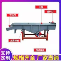 長(zhǎng)方篩直線振動(dòng)篩震動(dòng)分選離篩塑料顆粒分料機(jī)可指定篩支持定制